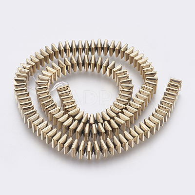 Electroplated Non-magnetic Synthetic Hematite Bead Strand X-G-E495-08A-1