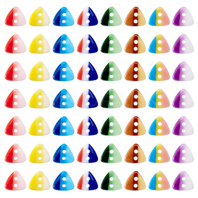 80Pcs 2-Hole Porcelain Buttons PORC-PJ0001-02A-1