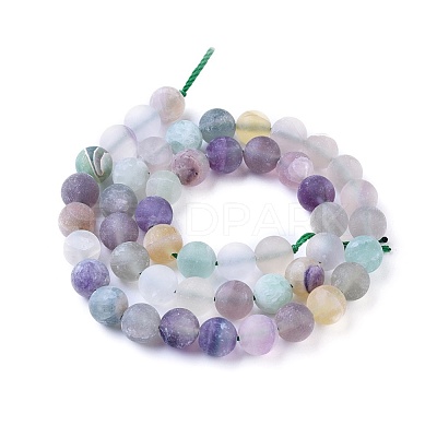 Natural Fluorite Beads Strands X-G-K292-01-1