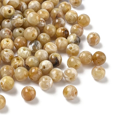 Acrylic Imitation Gemstone Beads MACR-K359-75-1