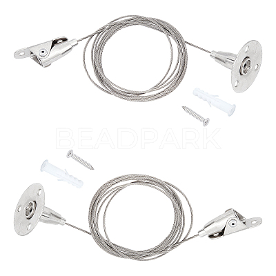 Stainless Steel Adjustable Wall Hooks AJEW-WH0018-88P-1