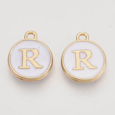 Golden Plated Alloy Charms X-ENAM-S118-01R-1