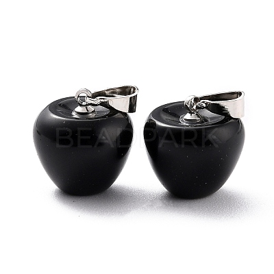 Natural Obsidian Pendants G-Z022-01C-1