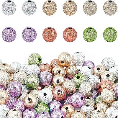 Spray Painted Acrylic Beads ACRP-PH0001-03-WH-1