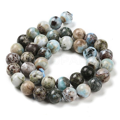 Natural Larimar Beads Strands G-P524-A02-04-1