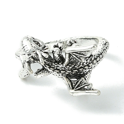 Dragon Alloy Open Cuff Rings X-RJEW-K275-22AS-1