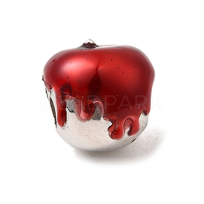 925 Sterling Silver Enamel European Beads STER-Z013-07P-01-1
