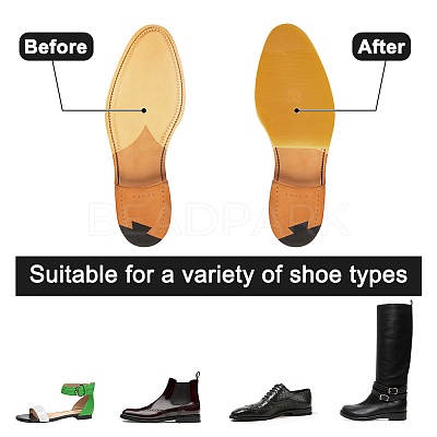Rubber Shoe Repair Material for Leather Shoes & Boots DIY-WH0430-024A-1