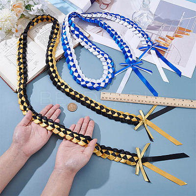 2Pcs 2 Colors Polyester Graduation Honor Rope AJEW-PH0012-05-1