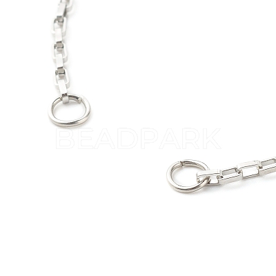 Tarnish Resistant 304 Stainless Steel Box Chain and Bracelet Making AJEW-JB01063-1