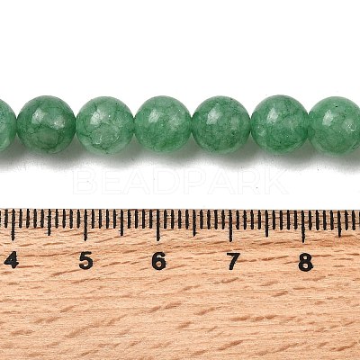 Natural Dyed White Jade Beads Strands G-M402-C03-24-1