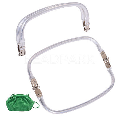 Zinc Alloy Tube Bag Flex Frames DIY-WH0581-47B-1
