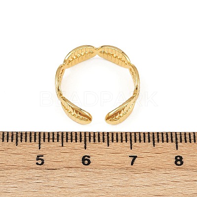Brass Adjustable Cuff Rings for Women RJEW-B132-02A-G-1