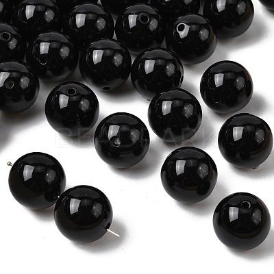 Imitation Jade Acrylic Beads SACR-S188-20mm-01-1