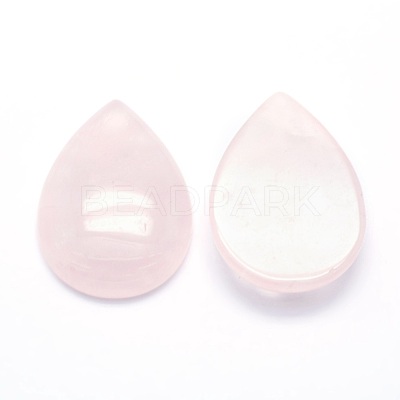 Natural Rose Quartz Cabochons X-G-P393-G05-1