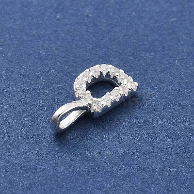 925 Sterling Silver with Cubic Zirconia Charms STER-Q004-01D-S-1