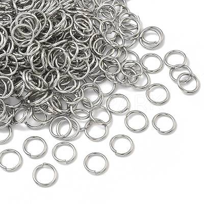 Tarnish Resistant 304 Stainless Steel Open Jump Rings STAS-E067-08-10mm-1