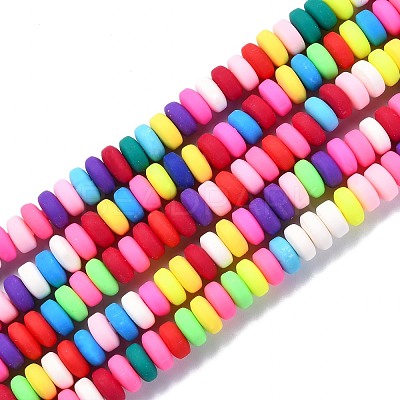 Handmade Polymer Clay Beads Strands CLAY-N008-008A-1