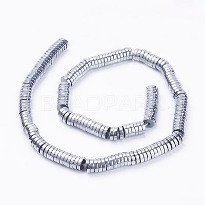 Electroplate Non-Magnetic Synthetic Hematite Beads Strands G-F510-03P-8mm-1