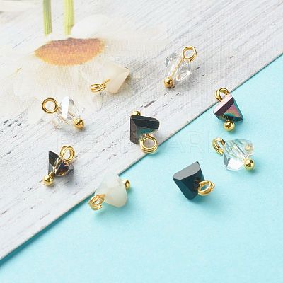 Electroplate Glass Charms PALLOY-JF00821-02-1