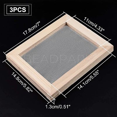 Wooden Paper Making LS-DIY-WH0171-49A-1