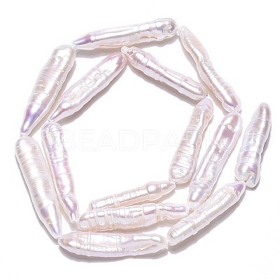 Natural Baroque Pearl Keshi Pearl Beads Strands PEAR-S010-30-02-1