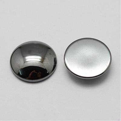 Non-magnetic Synthetic Hematite Cabochons G-P162-05-10mm-1
