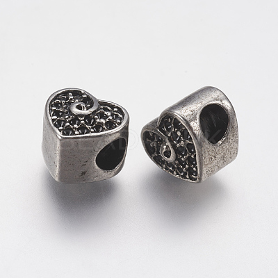 Ion Plating(IP) 304 Stainless Steel European Beads Rhinestone Settings STAS-J022-141AS-1
