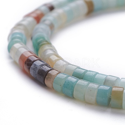 Natural Flower Amazonite Beads Strands LS-G-H230-36-1