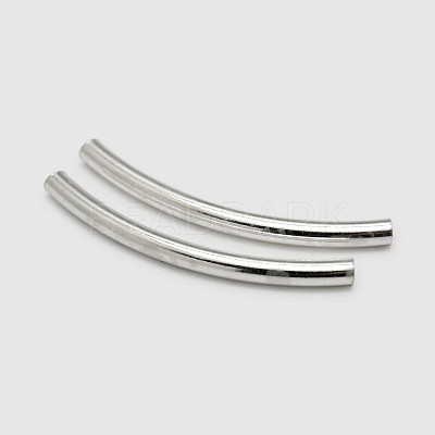 Tube 925 Sterling Silver Beads STER-O021-03-31x2mm-1