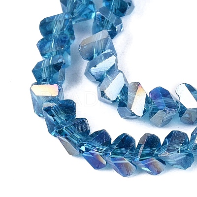 Electroplate Transparent Glass Beads Strands LS-EGLA-Q139-01A-A27-1