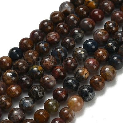 Natural Pietersite Beads Strands G-L642-B16-4mm-1