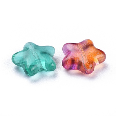 Electroplate Czech Glass Beads LAMP-D180-19-1