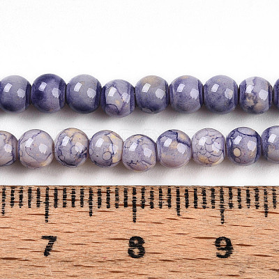 Baking Paint Glass Beads X1-DGLA-N003-4mm-C08-1