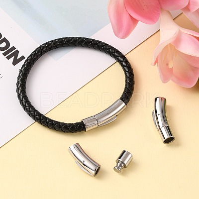 Tarnish Resistant Column 316 Surgical Stainless Steel Bayonet Clasps X-STAS-A021-6mm-1