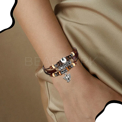 80Pcs 8 Styles Tibetan Style Alloy Cord End FIND-SC0020-98C-1