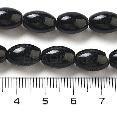 Natural Black Jasper Beads Strands G-B106-B17-01-1