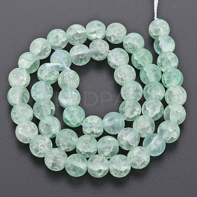 Crackle Glass Beads Strands GLAA-S192-D-008-1