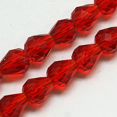 Glass Beads Strands X-EGLA-E010-8x12mm-08-1