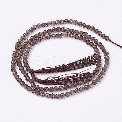Natural Smoky Quartz Beads Strands G-D168-A-3mm-1