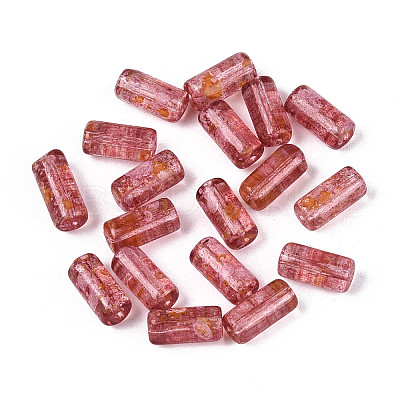 Picasso Transparent Glass Bugle Beads SEED-N010-02D-1