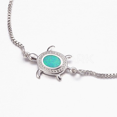 Adjustable Brass Bolo Bracelets BJEW-K204-03-P-1