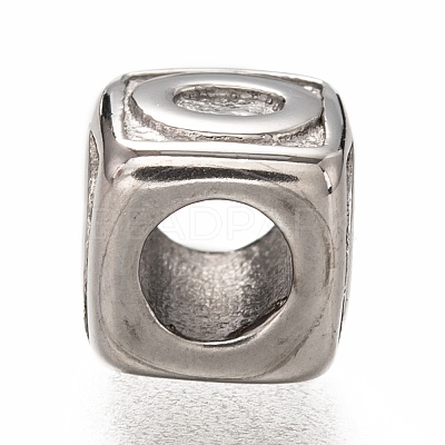 Tarnish Resistant 304 Stainless Steel European Beads OPDL-L020-001O-1