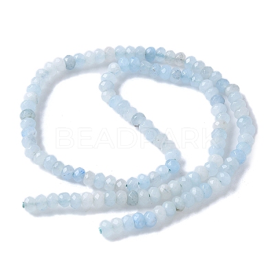 Dyed Natural Malaysia Jade Rondelle Beads Strands G-E316-2x4mm-61-1