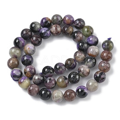 Natural Charoite Beads Strands G-C270-O03-08-1