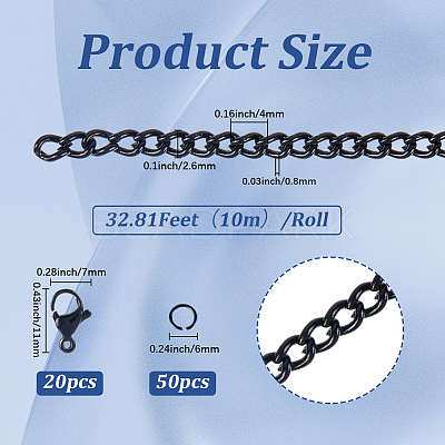 10M Electrophoresis Unwelded Iron Curb Chains CH-SP0001-05-1