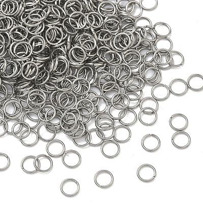 Tarnish Resistant 304 Stainless Steel Open Jump Rings X-STAS-M008-04A-1