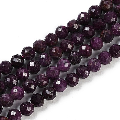 Natural Ruby Beads Strands G-P553-G01-04-1