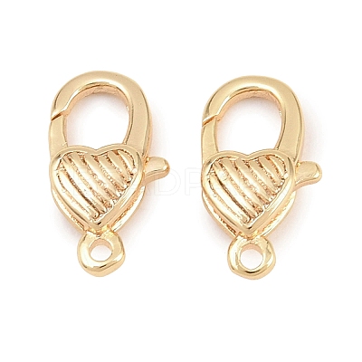 Brass Lobster Claw Clasps KK-H287-08E-G-1