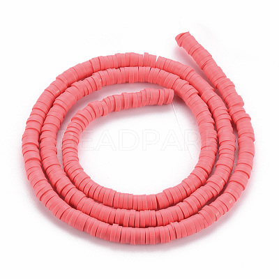 Handmade Polymer Clay Bead Strands CLAY-T002-4mm-72-1